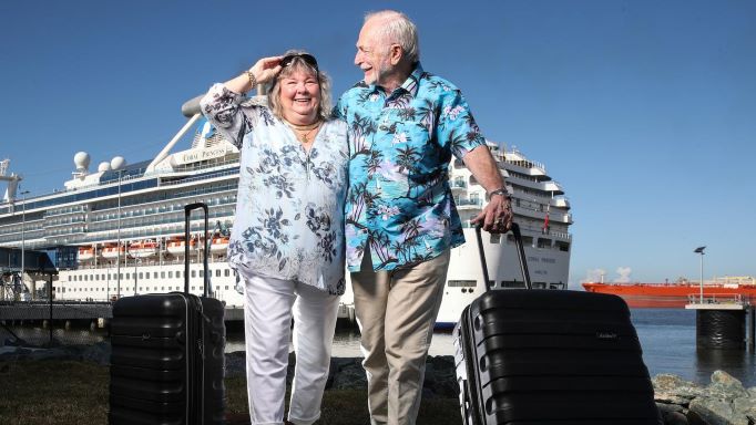 embarking on a two-year princess cruise